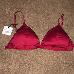 Vibrant Red Bralette - Sage & Pine Cloth Co M